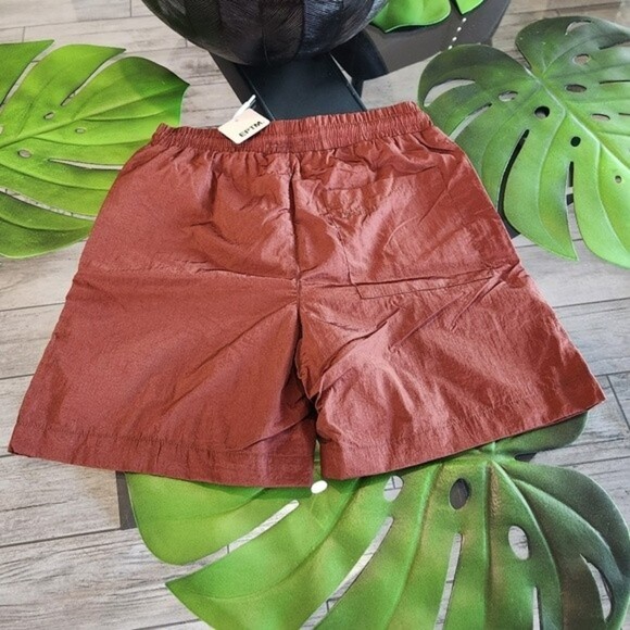 🎁EPTM Alloy NEW Men's swim shorts in a shiny fabric & elastic waist- Size Large - Picture 7 of 10
